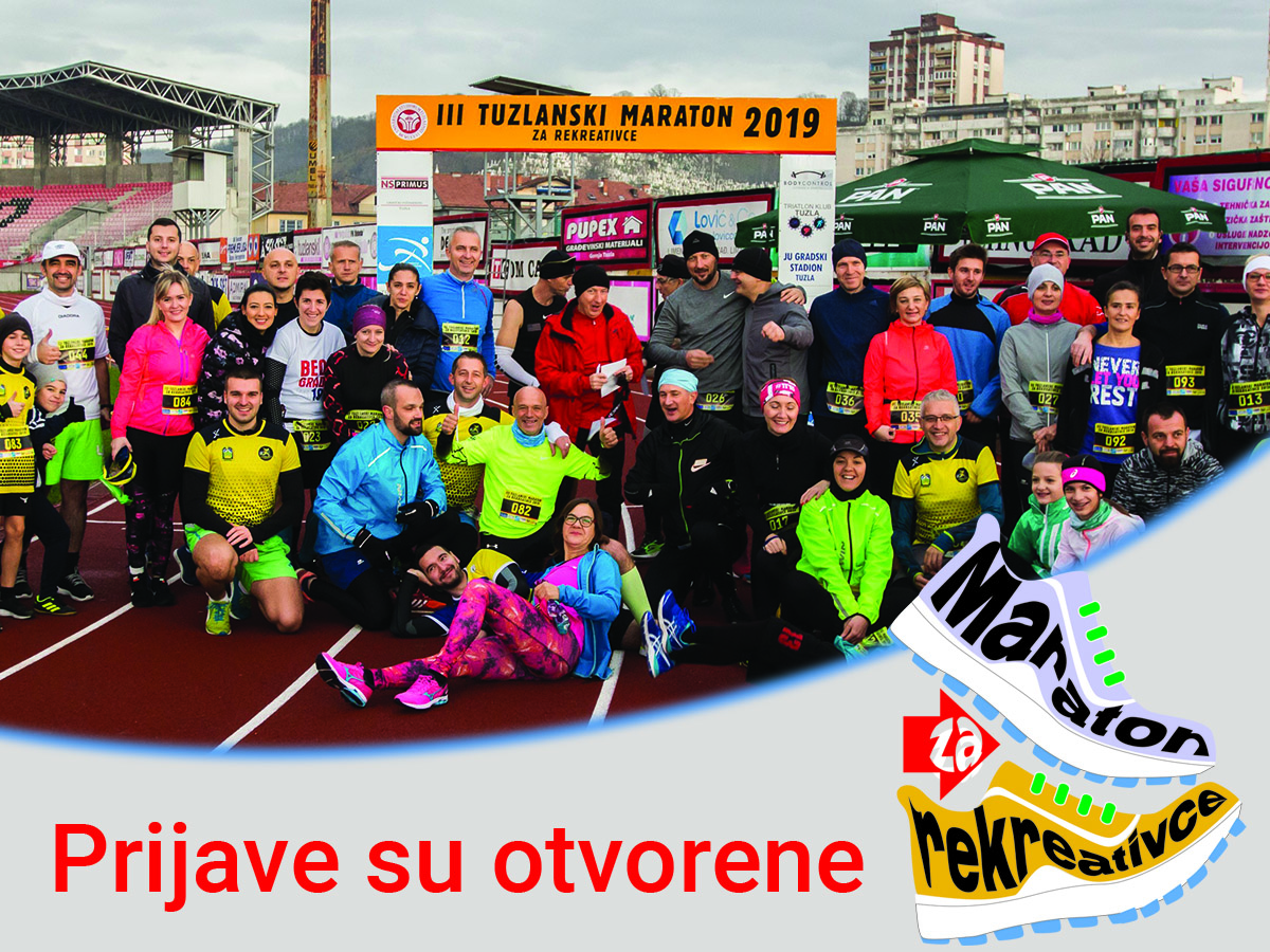 Prijavite se na „Maraton za rekreativce – Tuzla 2020“