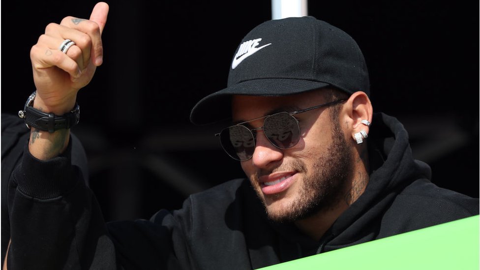 Brazilian footballer Neymar