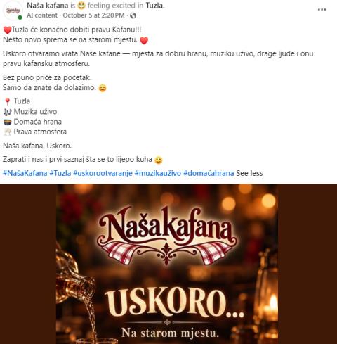 Naša kAfana tuzla